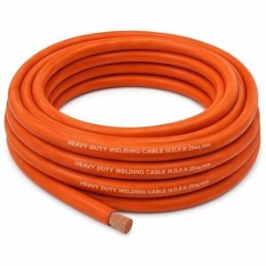 25 Sq.mm HOFR Welding Cable (10m Roll) Heavy Duty Flexible Copper Welding Cable Heat Oil & Flame Resistant Best Price Available