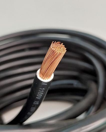 25 Sq.mm FR Flexible Copper Cable 10 Meter – Premium Black Single Core PVC Insulated Wire with Superior Conductivity Best Price Online