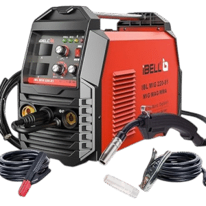 iBELL M220-81 Digital MIG/MAG/MMA Welder 220A – 3-in-1 Multiprocess Welding Machine Gas & Gasless Compatible Supports 1kg & 5kg Wire Spools 220V Get Best Price