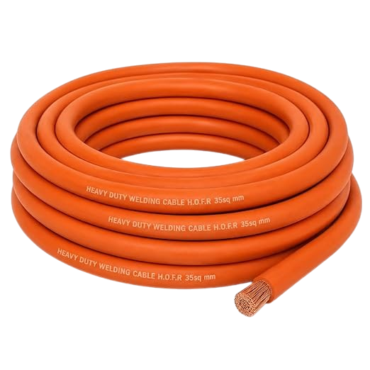 HOFR 35 Sq.mm Heavy-Duty Welding Cable 10 Meter Roll – Durable Copper Welding Lead Built for Continuous Industrial Welding Operations Premium Performance