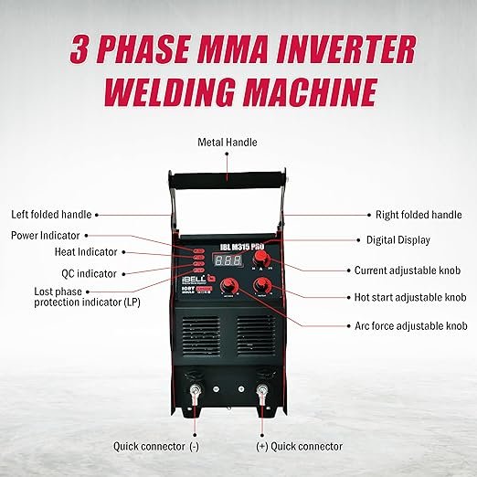 iBELL IBL M315 PRO 3-Phase MMA Inverter Welder – 315A Heavy-Duty Industrial Welding Solution for Workshops Plants & Construction Sites