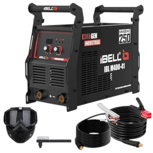 iBELL BLACK IBL M400-41 250A MMA Welding Machine – Industrial Grade IGBT Inverter Welder with VRD Hot Start & Anti-Stick Technology Professional Performance