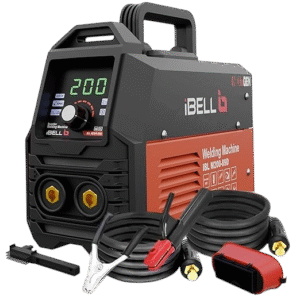 iBELL IBL M200-89D Inverter MMA Welder 200A – Compact Heavy-Duty Welding Machine with Digital Display Stable Output & Professional Grade Performance