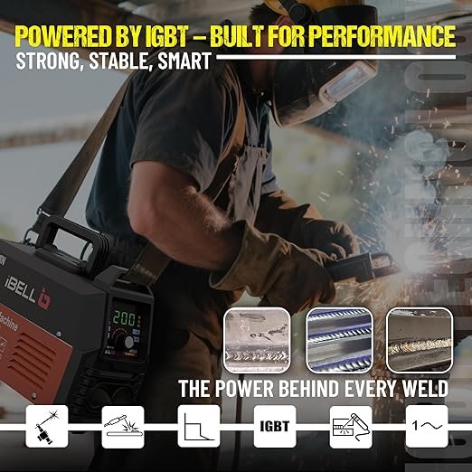 JPT 200Amp MMA Welding Machine – Advanced Digital Inverter Welder with Hot Start Anti-Stick & High-Efficiency Welding Performance