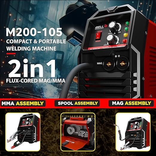 iBELL IBL M220-76D Professional ARC Welding Machine – 220A IGBT Inverter Welder with Adjustable Welding Controls & Enhanced Safety Features Get Best Deal