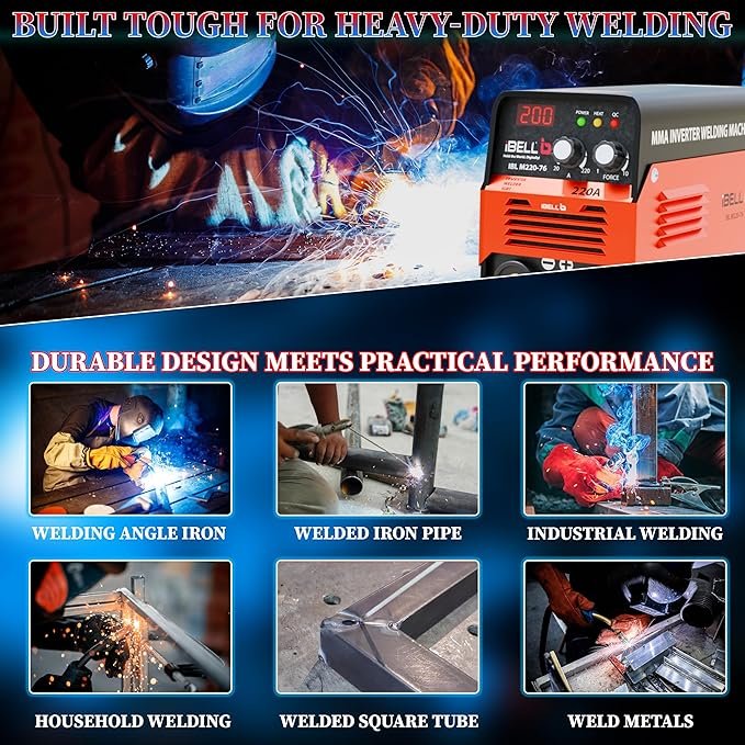 JPT 200Amp MMA Welding Machine – Advanced Digital Inverter Welder with Hot Start Anti-Stick & High-Efficiency Welding Performance